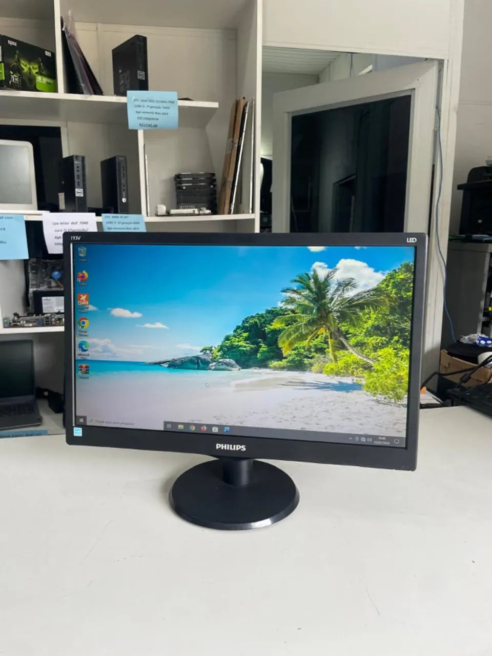 monitor hdmi 19 polegadas philips /hdmi/vga/LED perfeito com garantia e nf - Foto 4