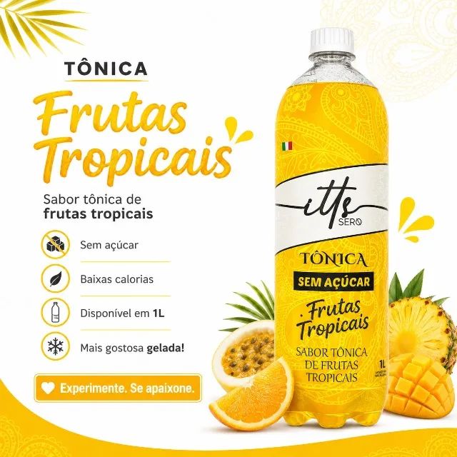 TONICA 1L SABORES ZERO AÇUCAR E ZERO CARBOIDRATOS BAIXA CALORIAS - Foto 5