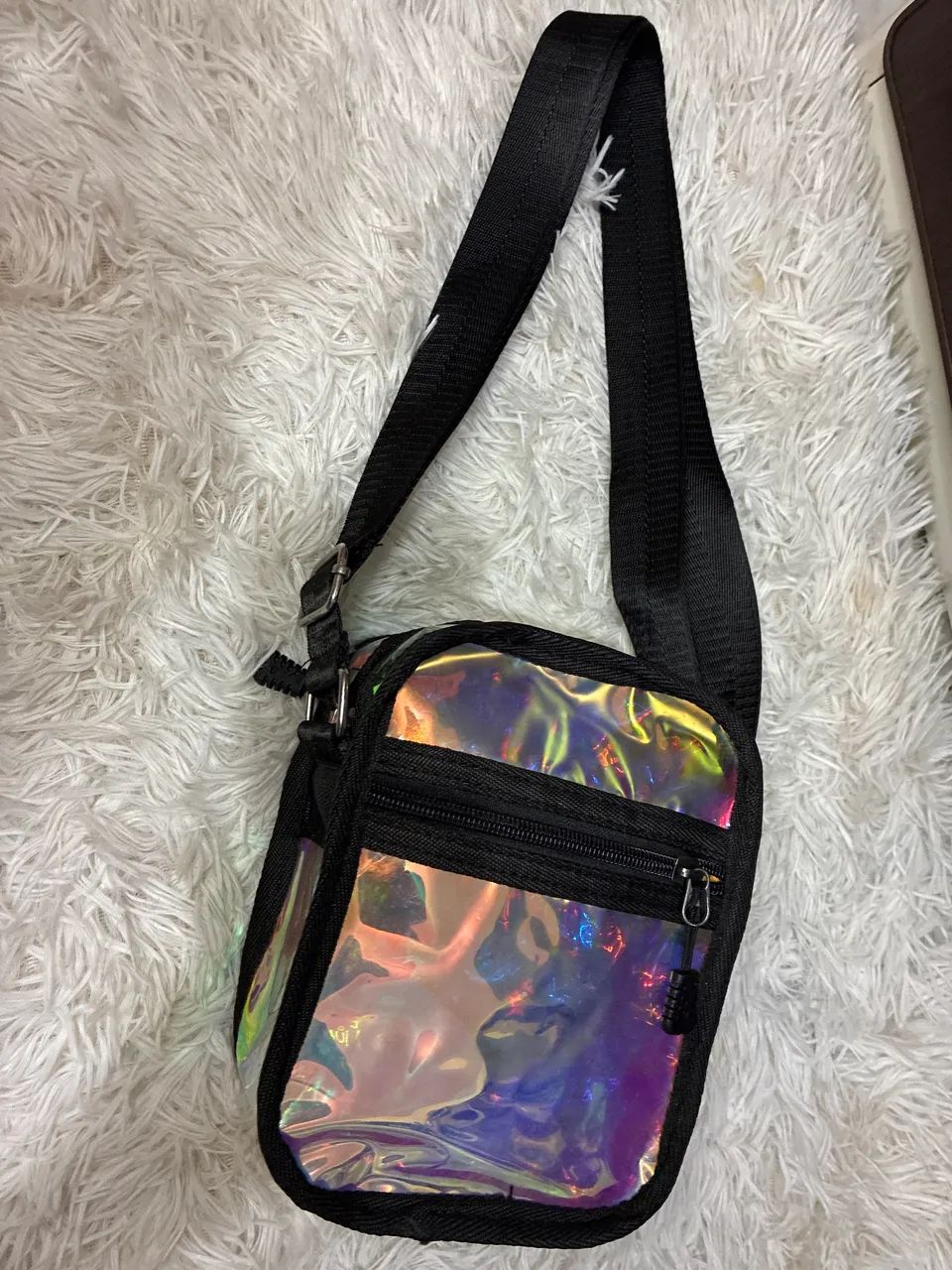 Bag transversal holográfica 