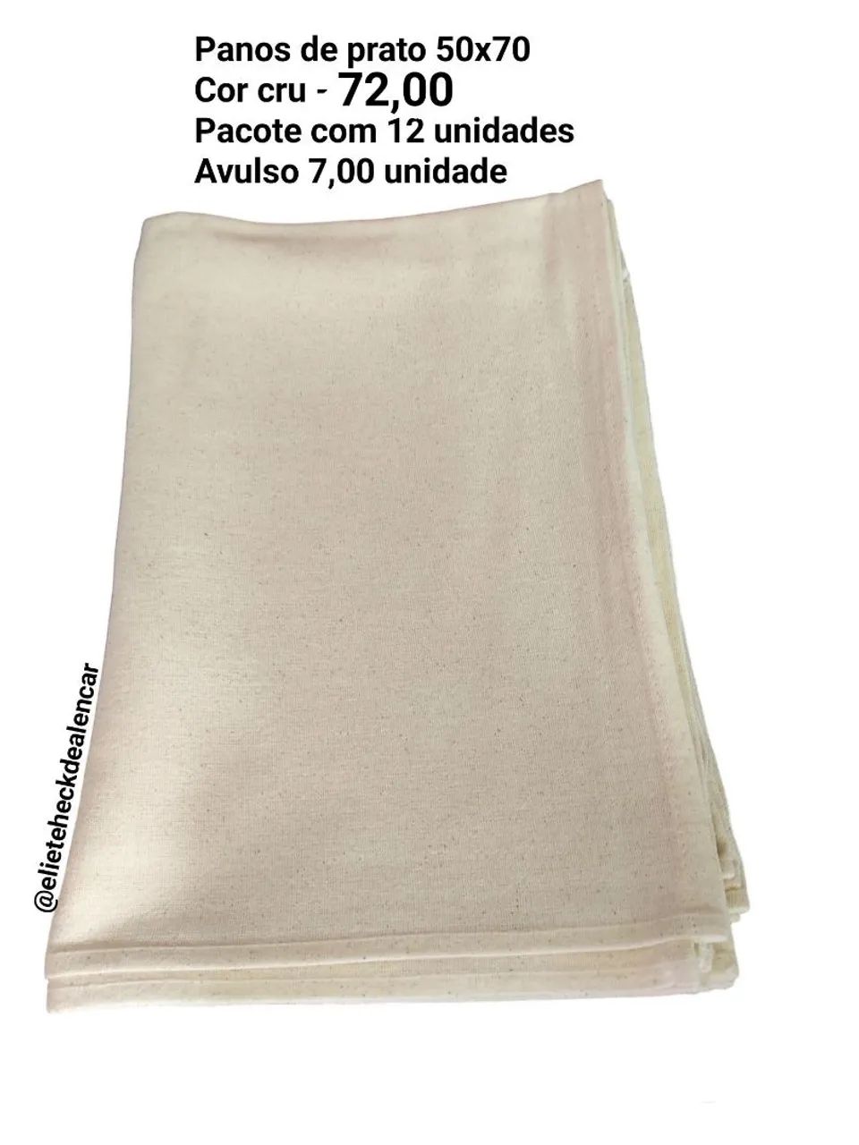 Panos de prato com bainhas  - Foto 4