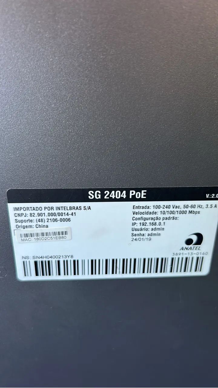 Switch Intelbras PEO  - Foto 3
