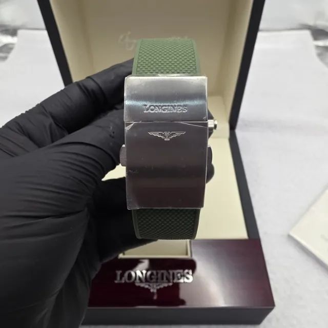 Relógio Longines Hydro Conquest Automático Verde Masculino  - Foto 4