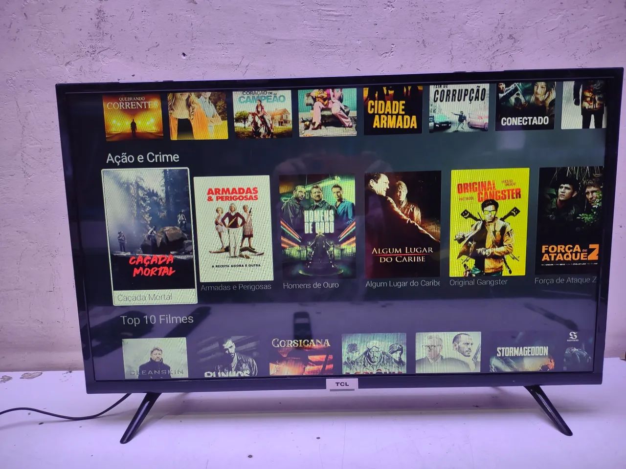 Tv Smart Android 32 Pol sistema Google comando de voz com filmes e canais grátis  - Foto 3