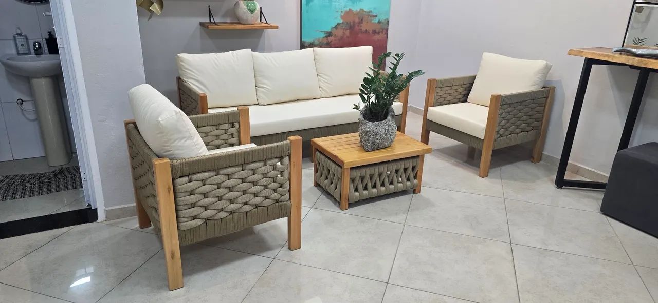 Conjunto de sofá, corda nautica - Foto 2
