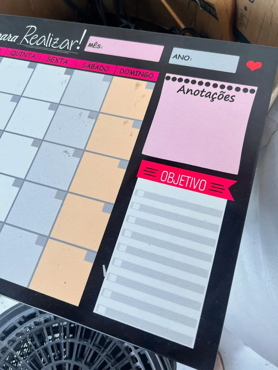 Lousa Planner Magnetico De Parede - Foto 4