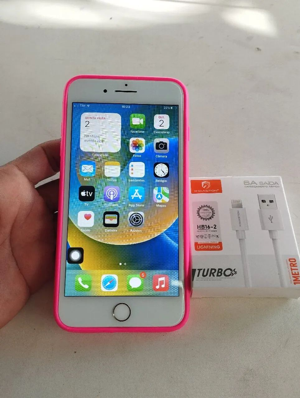 Vendo lindo iPhone 8 plus super novo  - Foto 5