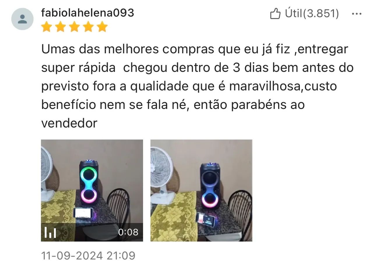 Caixa de som portátil Bluetooth - Foto 5