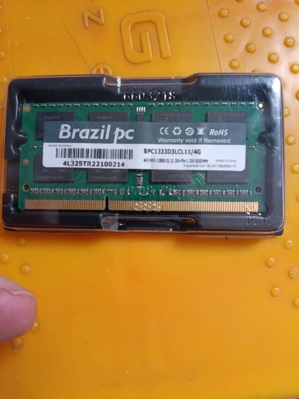 Memoria DDR3 4GB para notbook