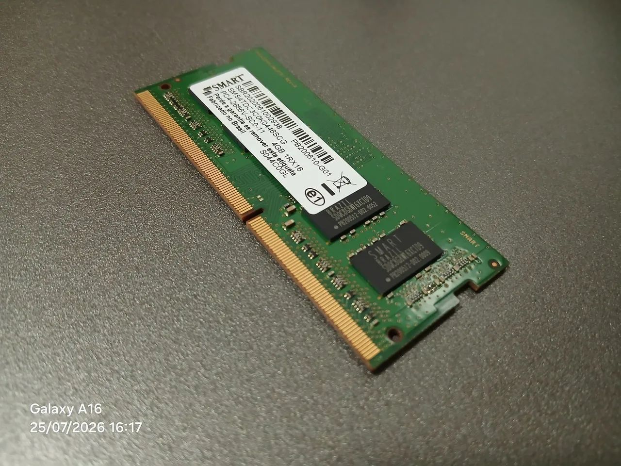 Memória RAM DDR4 4GB notebook