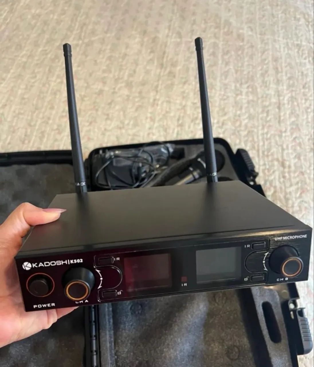 Microfone Kadosh Sem Fio Duplo k502m - Foto 3
