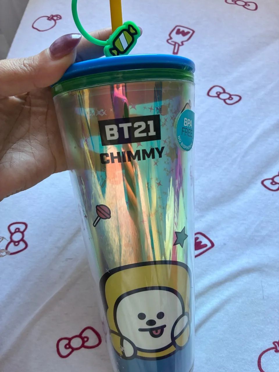 Kit BTS copo e carrinho organizador  - Foto 4