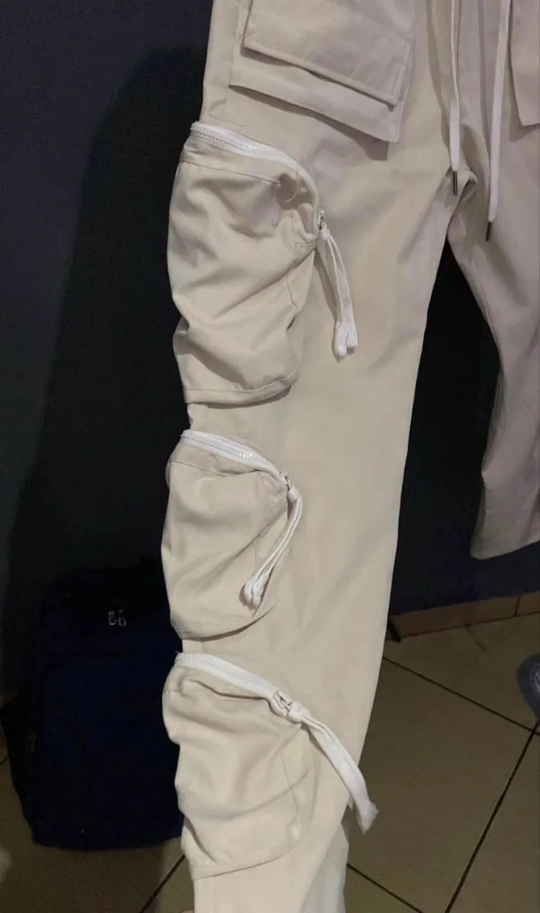 Calça cargo Bege Travis Scott  - Foto 4