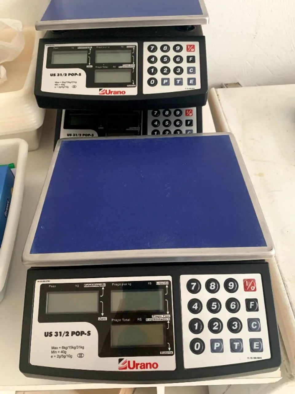 Lote de balanças comerciais digitais Urano - Foto 5
