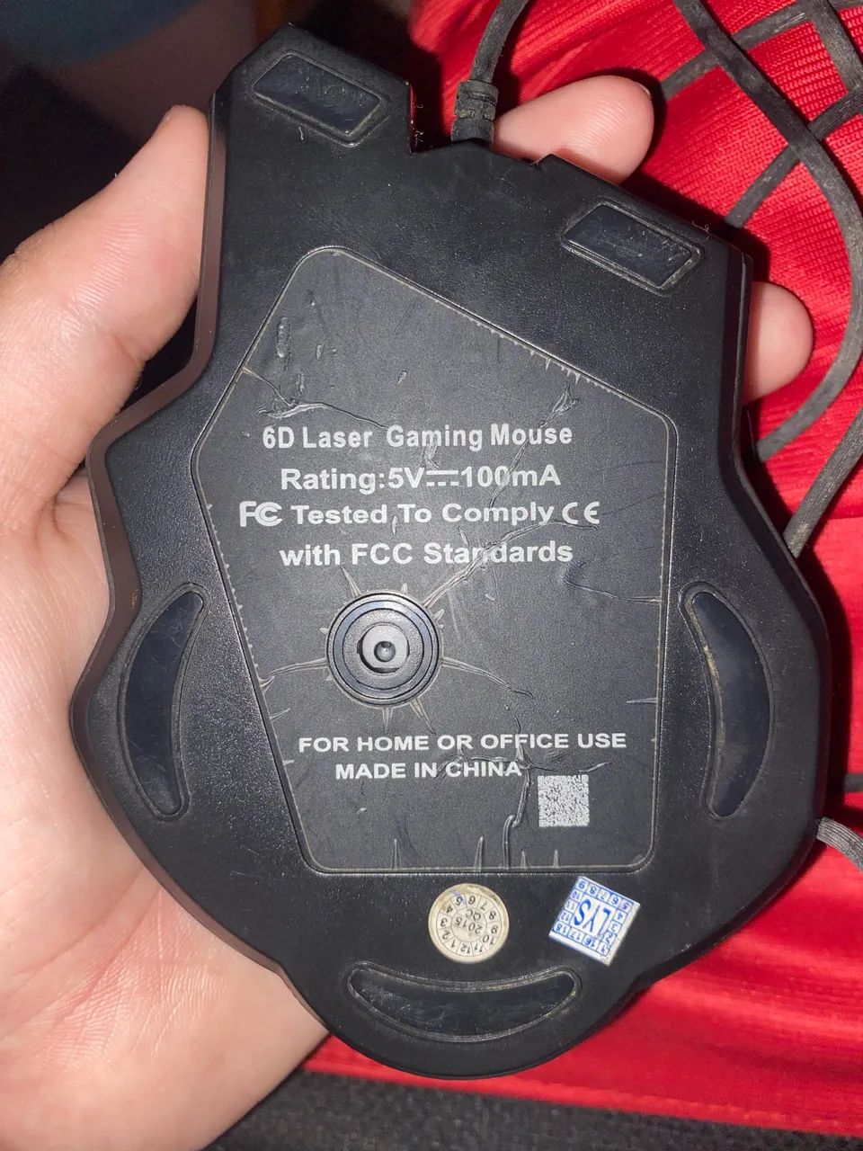 Mouse Gamer RGB 6 Botões ? Scroll com Defeito - Foto 4