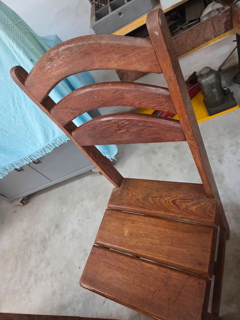Mesa de cozinha com 6 cadeiras de angelim pedra - Foto 4