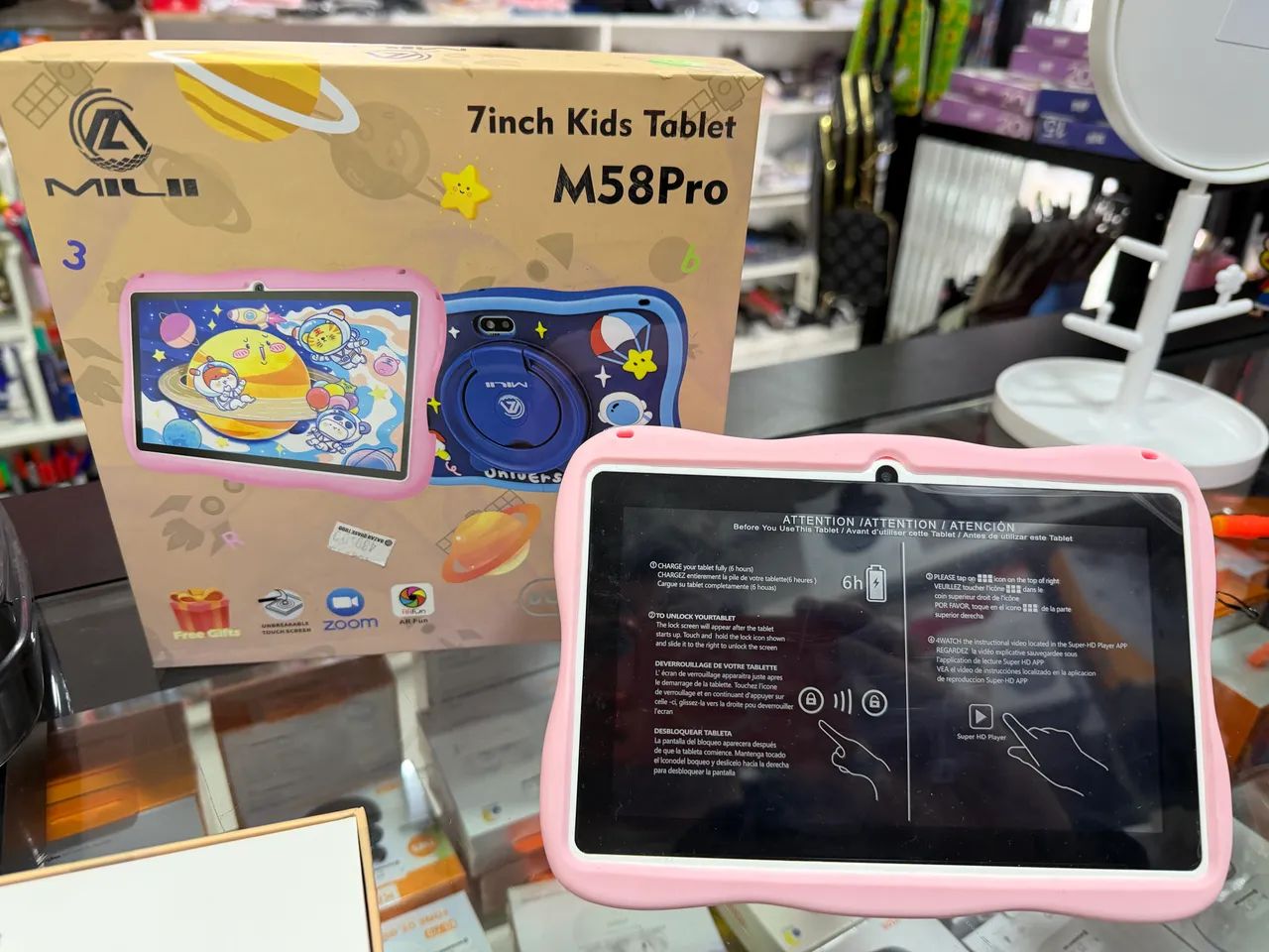 Tablet infantil para menina , novo na caixa 