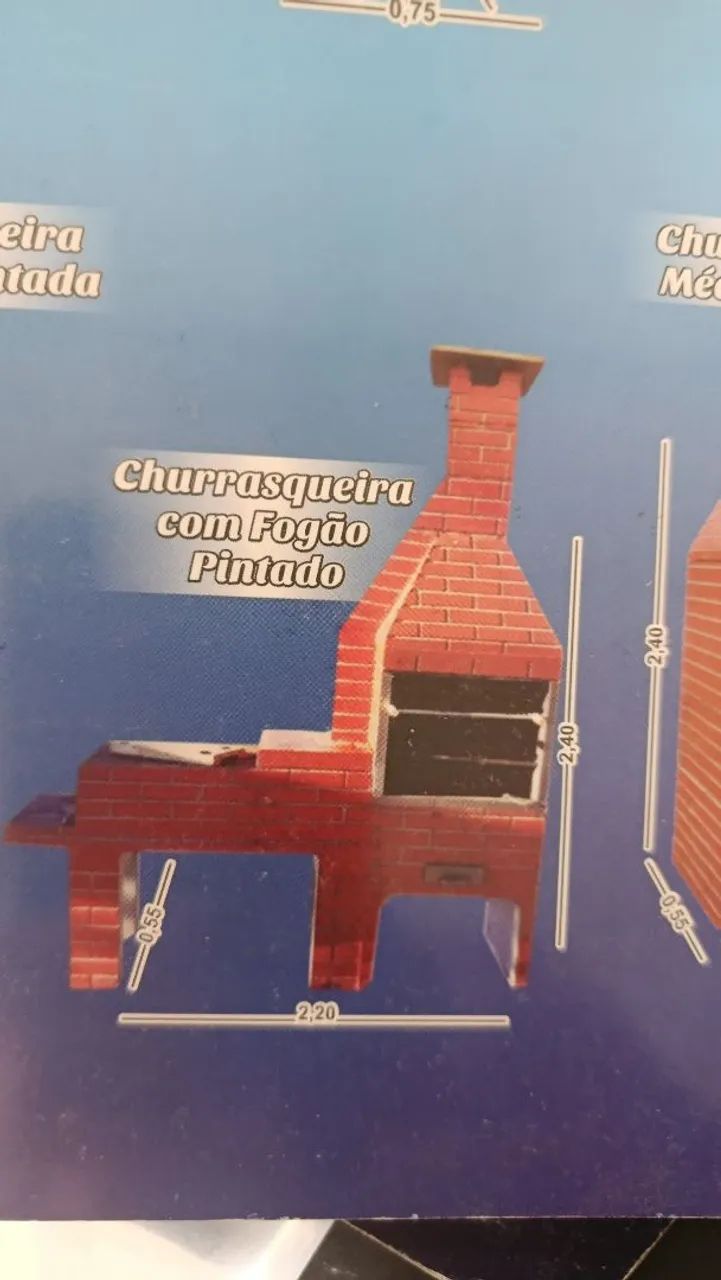 Tanques cimento e revestidos e churrasqueiras e fogões e trios compretos