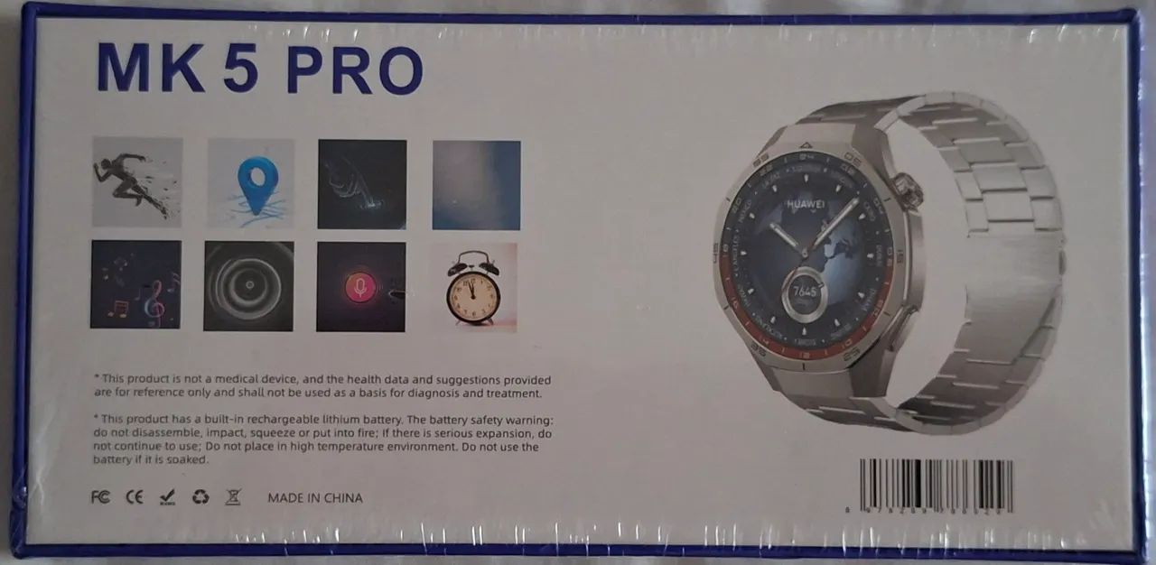 Smartwatch Preto  MK 5 Pro - Foto 2