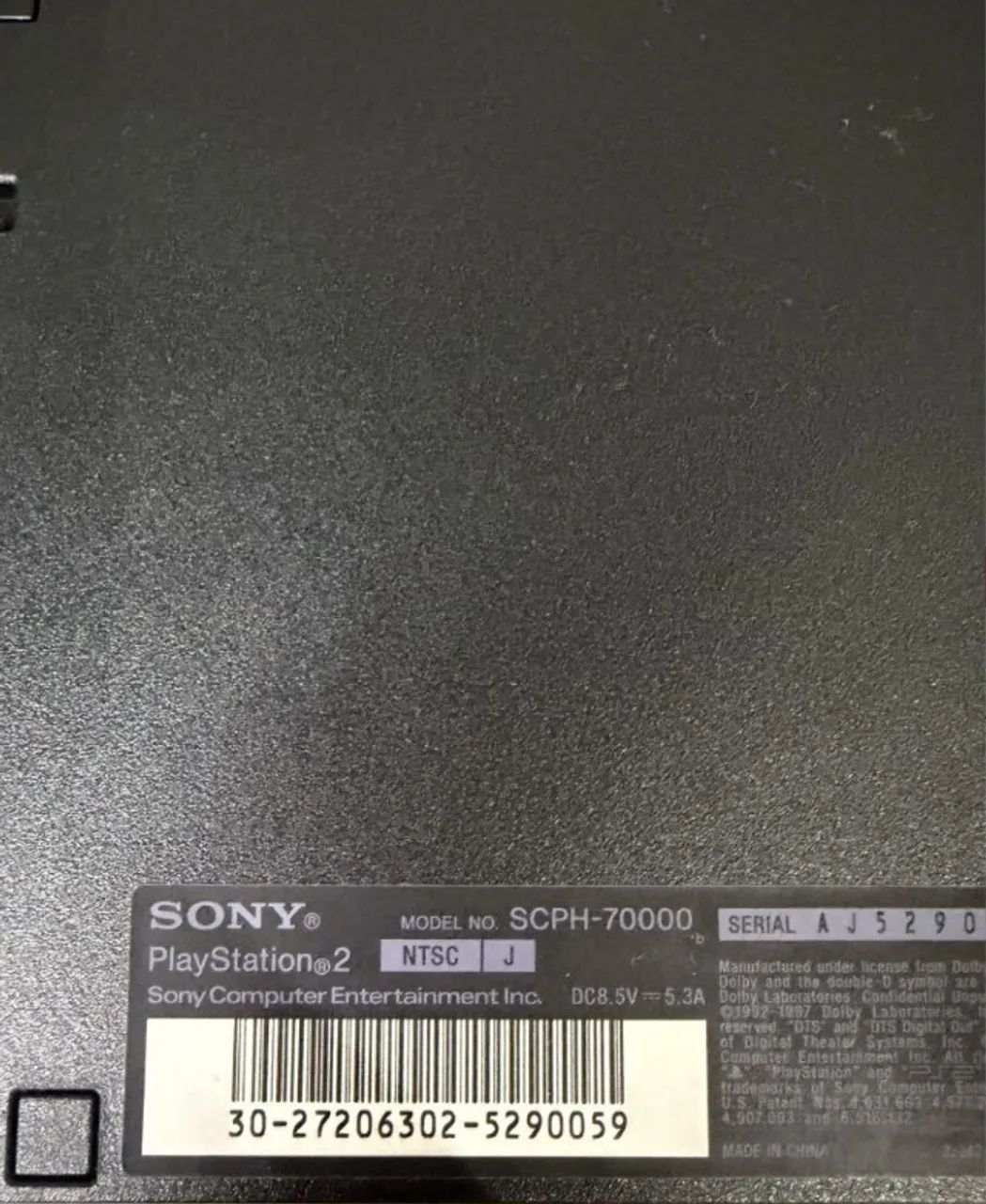 PlayStation 2 Slim SCPH-70000 Japonês Bloqueado Original Serial