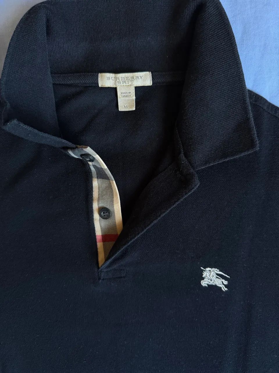 Camisa Polo Burberry - Preto M - Foto 2