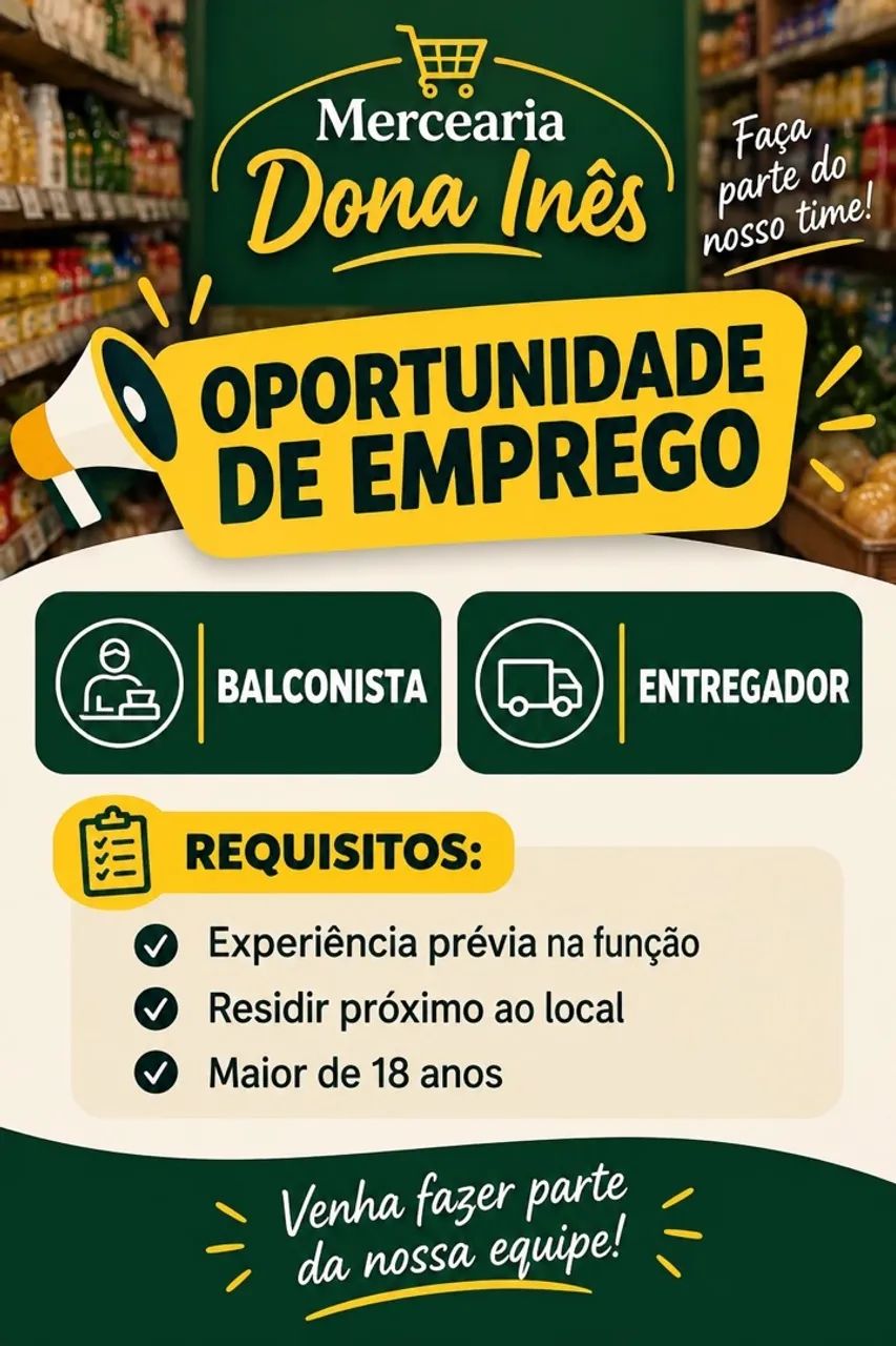 Oportunidade de Emprego 