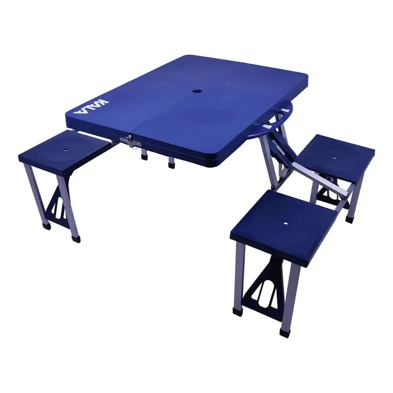 Mesa Azul Retrátil Com Acentos  - Foto 3