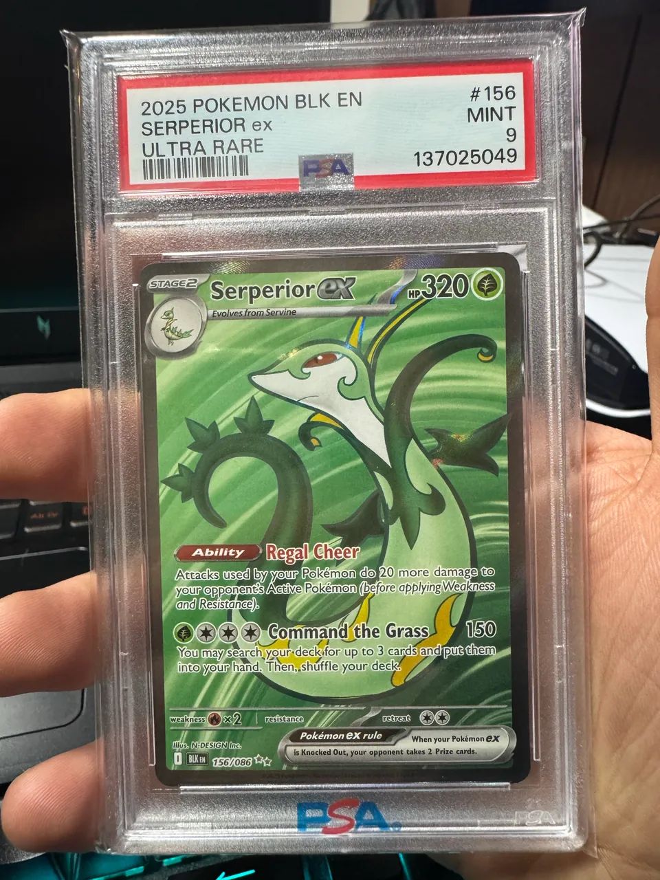 PSA 9 CARTA GRADUADA SERPERIOR ex ULTRA RARE - Foto 2