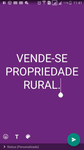 Vendo Propriedade Rural (aceito carro como parte pagamto)