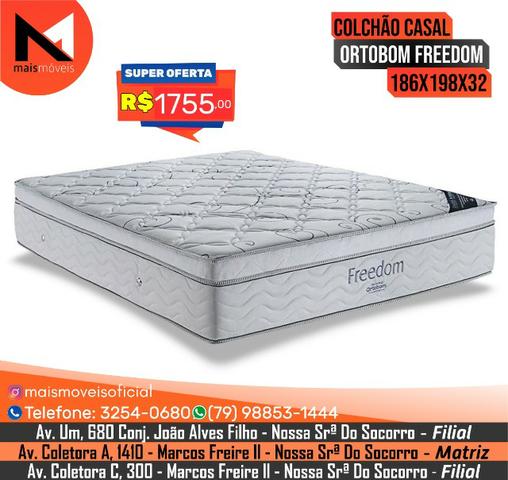 Colchão Casal Ortobom Freedom 186x198x32