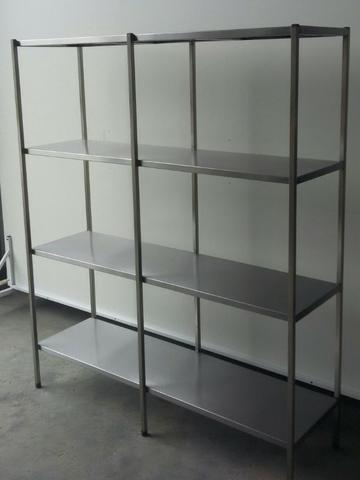 Estante inox Industrial com 4 prateleiras lisas