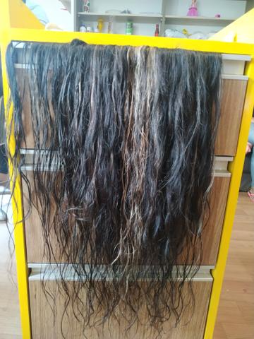 Vendo cabelo humano duas tela