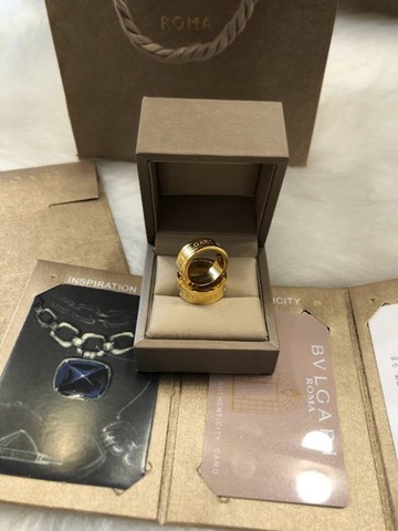   Alianças aneis de luxo bvlgari com caixa original bulgari - Foto 4