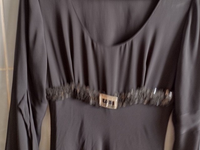 Vestido preto longo veste 34 até 38 