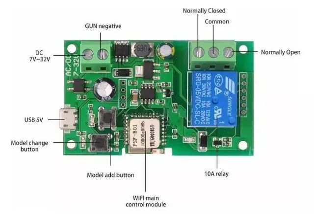 Sonoff Relê Interruptor Wifi 5v 12v Rf  Pulso Portão De Garagem  Alexa COD-AM529  - Foto 4