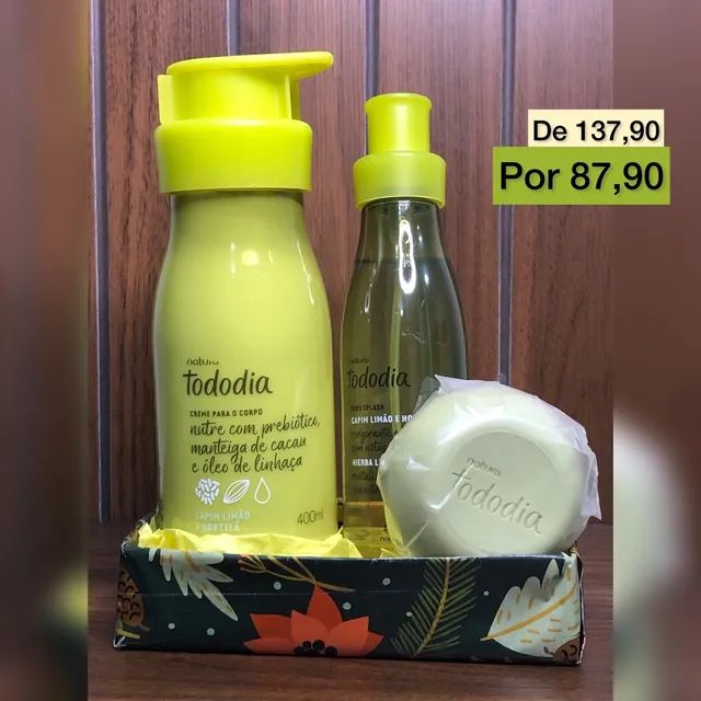 Kit presente Natura Tododia Capim Limão e Hortelã - Beleza e saúde - Costa  do Sol, Macaé 1182121256 | OLX