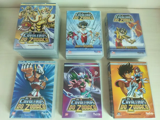 Dvd Cavaleiros Do Zodiaco Dublado + Hades + 5 Filmes