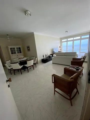 Luxuoso apartamento 4 quartos no Guarujá, frente praia Pitangueiras, diária R$470,00