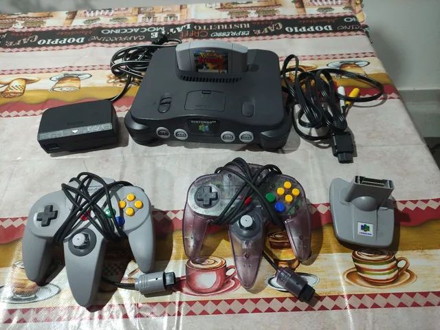 Nintendo 64 completo 2 controles