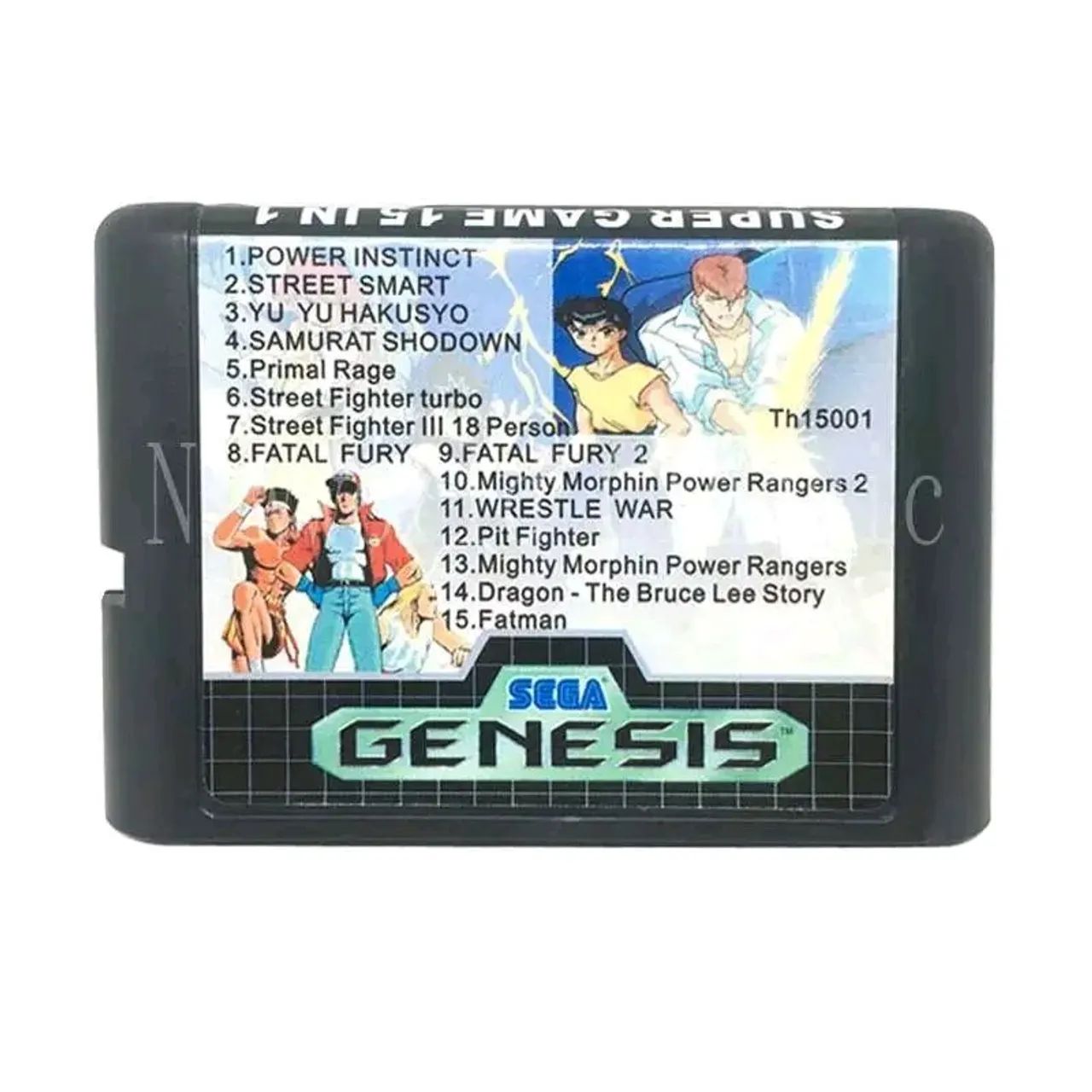 15 in 1 jogos de ação Mega drive 