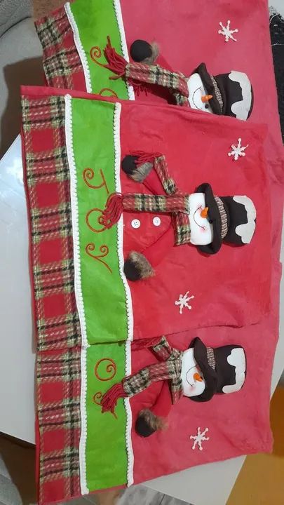 Jogo de capas de almofada Natalina - Papai Noel - Foto 3