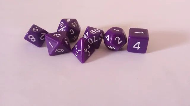 Dados de RPG kit 7 Dados D&D - Foto 2