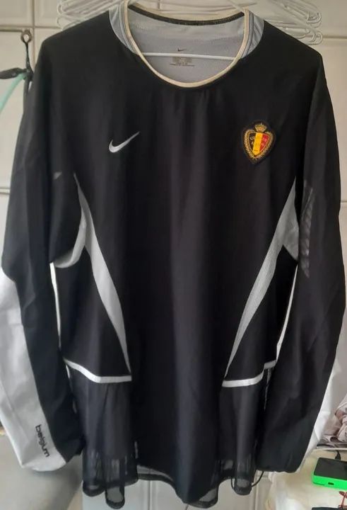 CAMISA GOLEIRO SELECAO BELGICA NIKE COPA 2002 COREIA JAPAO MADE IN