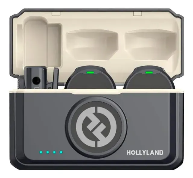 Microfone Lapela Hollyland Lark M2 Combo Preto | Lacrado