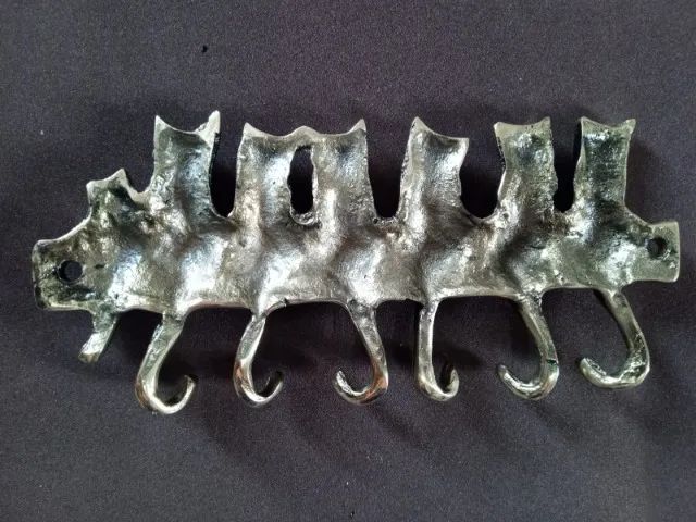 Presente dia dos namorados Porta Chaves Em Bronze vintage Em Formato De gatinhos - Foto 4