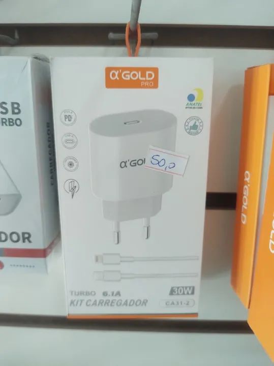 Kit Carregador Iphone Turbo Tipo C 
