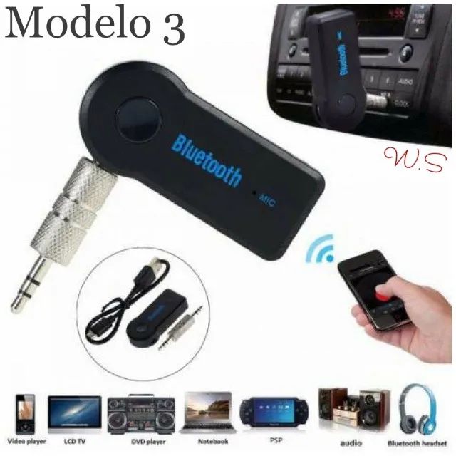 bluetooth p2 recarregável usb para som casa e carro top 