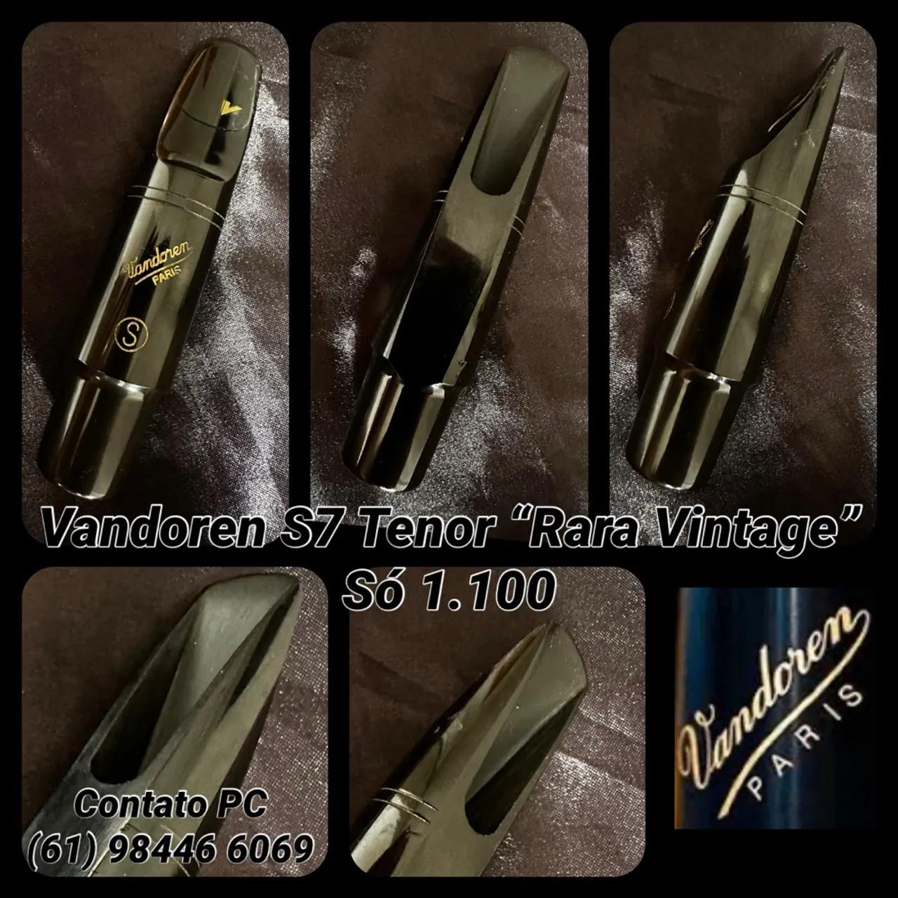 Vandoren S7 Tenor Rara Vintage década de 60
