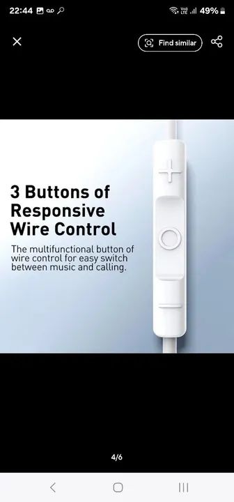 Fone de Ouvido Baseus H17 - Foto 3