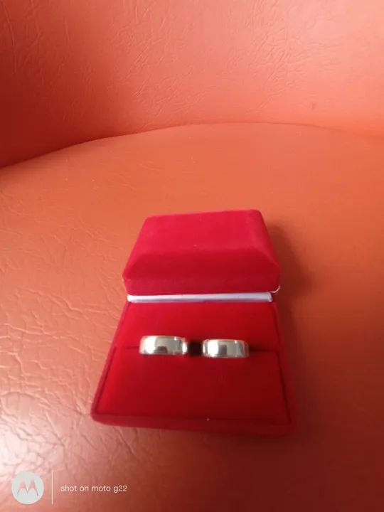 Alianças de Prata 950 - Foto 6