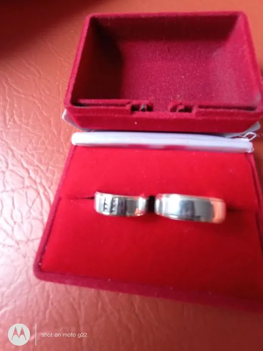 Alianças de Prata 950 - Foto 2